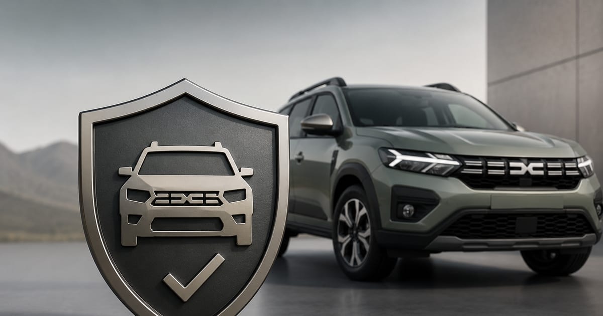 Technicien Dacia inspectant un moteur lors d'une révision sous garantie
